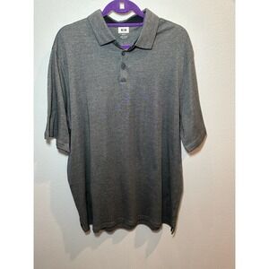 Joseph Abboud Men's Charcoal Gray Polo Golf Shirt, Size XLT